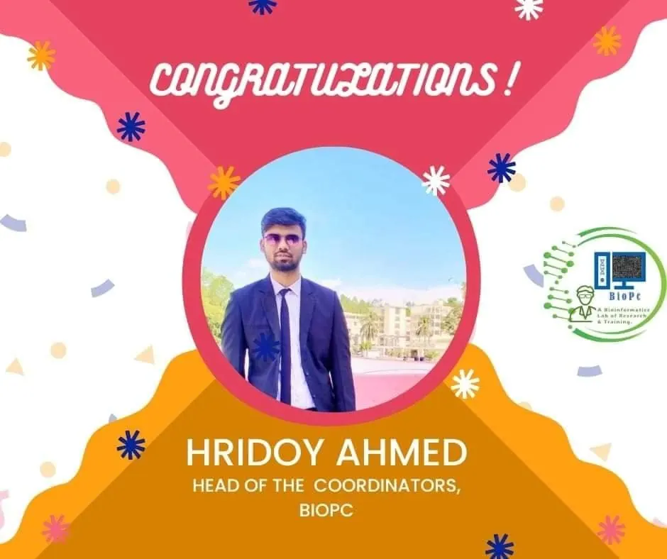 Announced as Head of the Coordinators at BioPC.