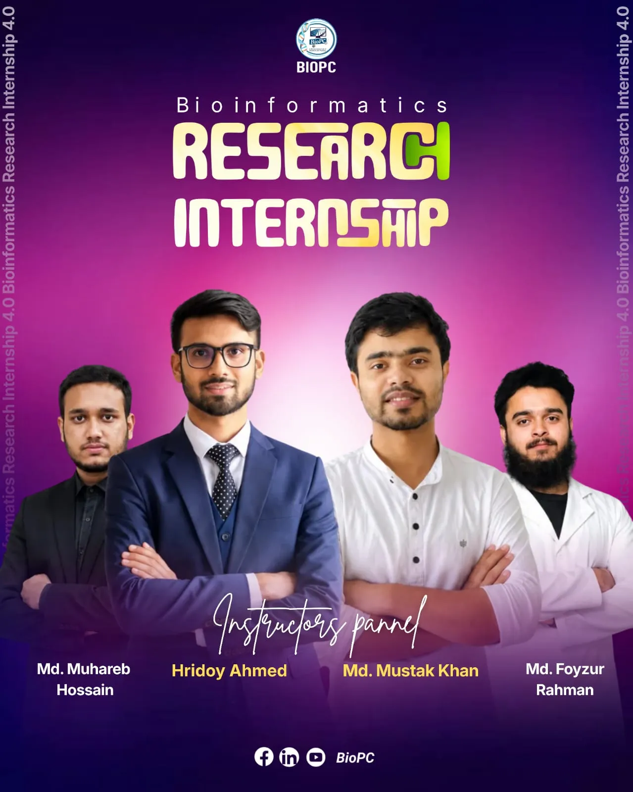 BioPC Bioinformatics Research Internship 4.0 - instructors' panel.